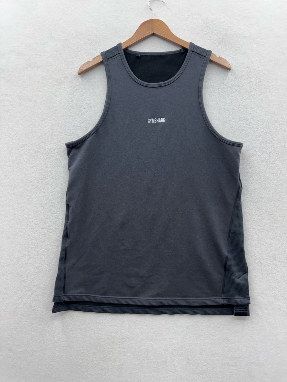 Gymshark Tank Top Mens XL Grey Weightlifting Gym Fitness Tank